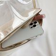 thumbnail image 2 of Bolsas De Mano Bolso informal transparente Bolsa de almacenamiento de PVC portátil Bolsa de cosméticos (Blanco) Sywqhk Para Estrenar, 2 of 8