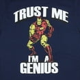 thumbnail image 2 of Marvel Vintage Iron Man Men's T-Shirt Trust Me I'm  A Genius Navy, 2 of 5