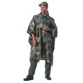thumbnail image 2 of Rothco G.I. Type Military Rip-Stop Poncho - Woodland Camo, 2 of 3