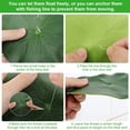thumbnail image 4 of BUZIFU 8Pcs 4 Size Artificial Lotus Leaves Floating Foam Lotus Leaves Foliage Pond Decor Artificial Floating Plants Lily Pads with Fishing Line for Ponds Pool Aquarium Fish Tank Landscape Decorations, 4 of 7