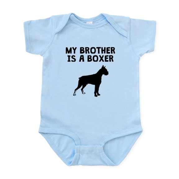 CafePress - My Brother Is A Boxer Body Suit - Baby Light Bodysuit, Size Newborn - 24 Months