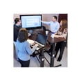 thumbnail image 4 of Ergotron WorkFit-D Sit-Stand Desk - Sit/standing desk - rectangular - walnut - black base, 4 of 5