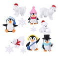 thumbnail image 4 of Figuras en miniatura pequeñas de resina, obra de arte, de pingüino, decoración del hogar, accesorios, esculturas de microanimales para jardín, Macarena Figuras en miniatura, 4 of 8