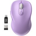 thumbnail image 1 of WisFox 2.4G Wireless  for Laptop, Ergonomic Computer  with USB Receiver and 3 Adjustable Levels, 6 Button Wireless Mice for Windows  PC Notebook (Grey), 1 of 8