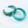 thumbnail image 1 of Nvzi Pendientes de aro grandes con forma de C de acrílico, geométricos, cuadrados, retro, sencillos, de color caramelo, con forma de C, de resina, de colores preciosos, D16, 1 of 5