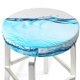 thumbnail image 3 of Disketp Crystal Clear Water Splash Funda Redonda para Taburete, Funda de Cojín para Silla de Bar Suave y Elástica-12 inch, 3 of 7