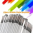 thumbnail image 3 of Juego de 23 pinceles de pintura de diferentes tamaños, pincel profesional de nailon para el cabello, Tomshoo  Cepillo de pintura, 3 of 7