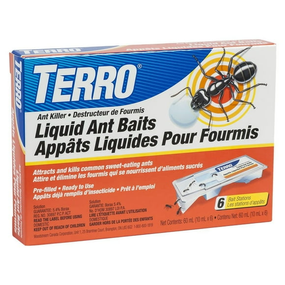 Appât liquide à fourmis Terro - paquet de 6