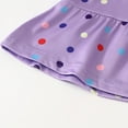 thumbnail image 7 of Fdqin Girls Dresses 3Pcs Floral Print Swing Sundress Sleeveless Cute Summer Midi Dresses Casual Kids Tank Dresses Purple Colorful Yellow 4-5 Years, 7 of 7