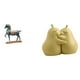thumbnail image 1 of Elegante figura de cerámica con forma de caballo abrazado, sujetalibros, decoración Feng Shui para sala de estar, escritorio y estantería, regalo únic, 1 of 8