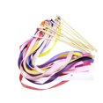 thumbnail image 2 of 12PCS Fairy Sticks Colorful Ribbon Fairy Wand Ribbon Streamers Wands with Bells Lawn Party Decor for Wedding Birthday Decor, 2 of 9