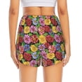 thumbnail image 4 of Goofa Daisies Flowers Printed Women 2 in 1 Running Shorts,Quick Dry Athletic Workout Shorts,High Waisted Athletic Shorts with Liner Pockets-Large, 4 of 9