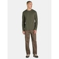 thumbnail image 2 of George Men's and Big Men's Cotton Crewneck Tee with Long Sleeves, 3-Pack, Sizes XS-3XL, 2 of 7