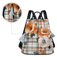 thumbnail image 5 of FORMRS Women's Travel Backpack Purse Anti-Theft Hidden Pockets Casual Shoulder Bag, Plaid Floral, 5 of 7