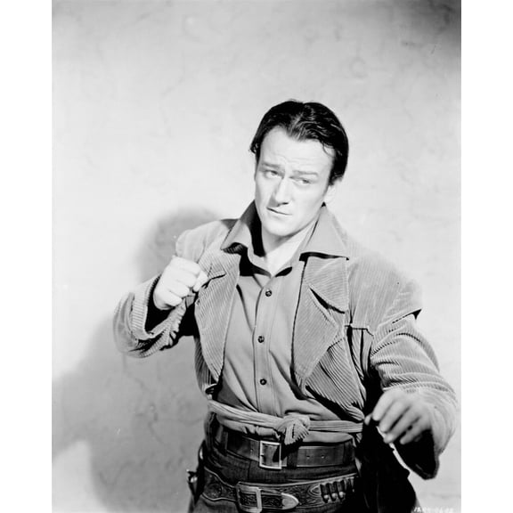 John Wayne draws back a fist tough guy fight scene 4x6 inch photo