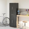 thumbnail image 2 of Meuble de rangement à 4 portes et 1 tiroir Camberly de Systembuild Evolution, gris graphite, 2 of 8