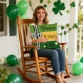 thumbnail image 6 of romoty St. Patrick's Day Throw Pillow Cover, 18 x 18 Inch Lucky Irish Shamrock Cushion Case, Green Farmhouse Pillowcase Decor for Couch and Sofa, 6 of 6