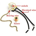 thumbnail image 4 of EcoNesxp ZE 109 for ceiling fan light and wall light replacement two wire switch bronze pull chain ceiling fan switch, 4 of 5