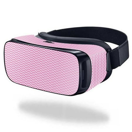 MightySkins SAGEVR-Bubble Gum Chevron Skin for Samsung Gear VR Original Cover Wrap Sticker - Bubble Gum Chevron