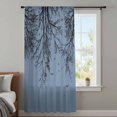 thumbnail image 4 of Blue Black Branches Sheer Curtains 72 Inches Long, Botanical Dead Tree Birds Light Filering Curtains, Breathable Simi Curtain Privacy Drapes for Living Room Bedroom Lightweight Window Treatment, 4 of 9