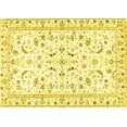 thumbnail image 1 of Ahgly Company Machine Washable Indoor Rectangle Persian Yellow Traditional Area Rugs, 8' x 12', 1 of 4