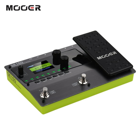 MOOER GE150 Amp Modelling & Multi Effects Pedal 55 Amplifier Models 151 Effects 80s Looper 40 Drum Rhythms 10 Metronome Tap Tempo OTG Function