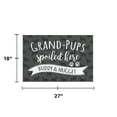 thumbnail image 5 of Personalized Planet 27x18 Grand Pups Spoiled Here Doormat with Custom Personalization Printed on Gray Rectangular 1/4” Thick Non Slip Mat for Kitchen Hallway Deck or Porch, 5 of 6