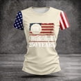 thumbnail image 4 of Iaqnaocc We The People 4th Of July Womens Tops Summer Shirt Round Neck Vintage T Shirt Patriotic 250 anniversary usa flag Festival Short Sleeve T Shirts for Women Beige XL, 4 of 5