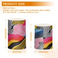 thumbnail image 6 of Yayeee Flameless Candles with Remote Flickering Battery Operated Multi Color Changing, Stripes Pattern, 6 of 7