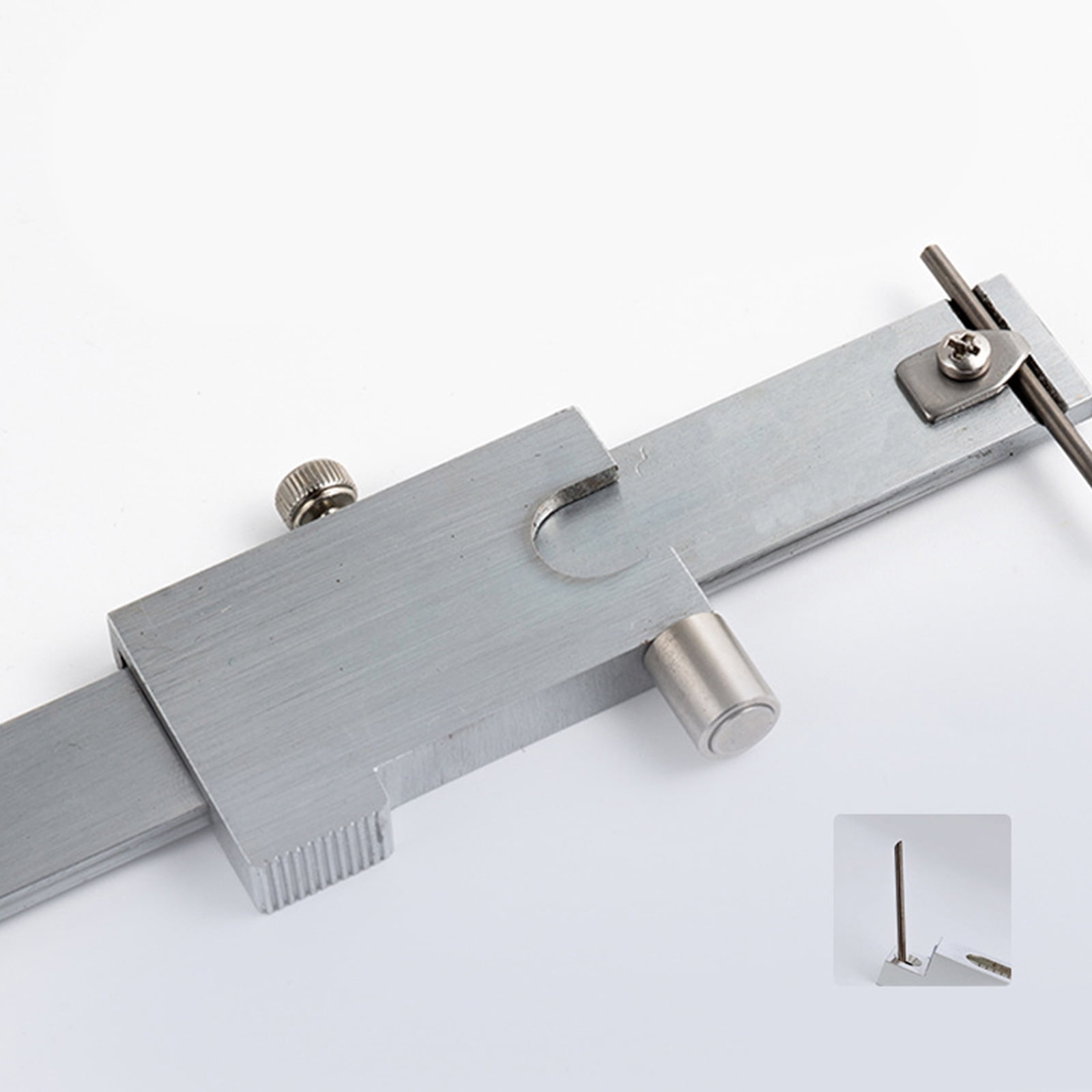 BIBABLYKE Metal Verniers Calipers 8in 200mm Stainless Steel with Engraveds Scale for Scribing Iron Wood and Other Surfaces