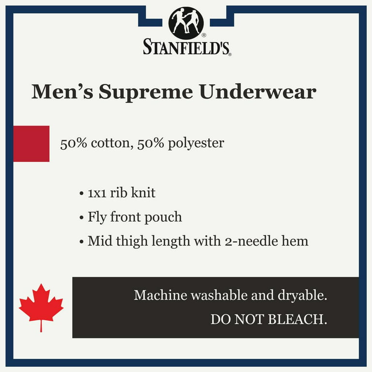 Supreme Hanes Boxer Briefs Black Underwear in Medium (4 in 1 Pack)