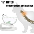 thumbnail image 2 of RUseeN Raised Cat Food Bowl with Stand, Cat Food and Water Bowl Set, Elevated Cat Bowl Whisker Friendly Tilted Cat Bowls Anti Vomiting Double Cat Bowls for Kitten, 2 of 8