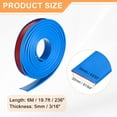 thumbnail image 2 of Uxcell U-Shape Edge Banding 81/64" x 19.7ft (32mm x 6M) Self Adhesive TPE Flexible Veneer Tape Soft Edge Strip Protector for Furniture Cabinet Table Protection Repair, Blue, 2 of 7