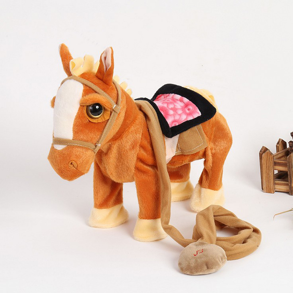 walking horse toy with leash