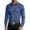 Navy, variant on Atkumj Dress Shirts for Men Fashion Business Solid Color Long Sleeve Shirts Casual Turndown Collar Button Down Shirt with Chest Pockets S