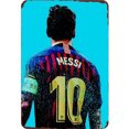 thumbnail image 1 of Placa de Metal Wdftyju Vintage de hierro Rectangular de Messi 30x40cm, 1 of 9