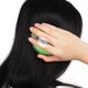 thumbnail image 3 of 1 pieza de cepillo de lavado de cabello verde, cepillo de masaje para limpiar el cuero cabelludo, peine de plástico con bolsa de aire, cepillo de peine de peluquería JM, 3 of 5