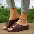 thumbnail image 2 of Mostsola Womens Sandals Platform Soft Sole Slippers Open Toe Hollow out Slip on Shoes Comfort Slides, 2 of 5
