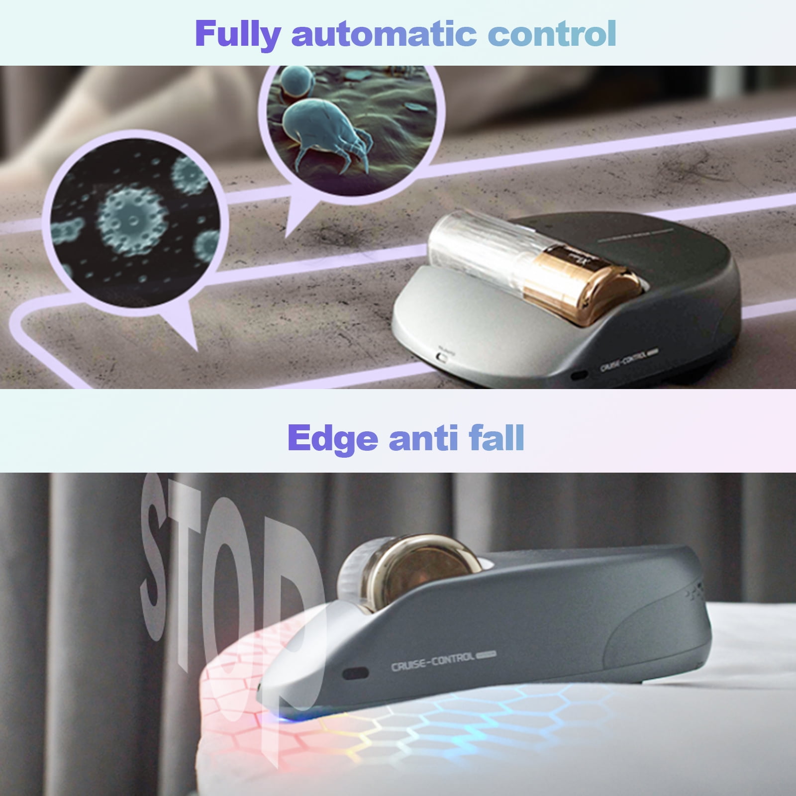CREATULIZE X1 Robot Bed Vacuum Cleaner Rechargeable Mattress Vacuum Cleaner