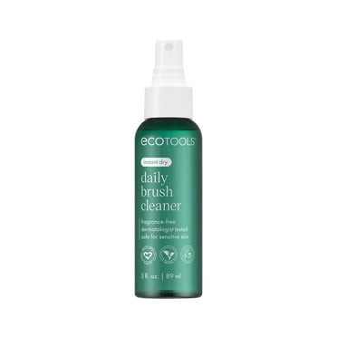EcoTools Daily Makeup Brush Cleaner Spray, Quick-Drying, 3 oz Bottle