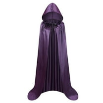 Hvyesh Unisex Hooded Cloak Long Velvet Cape for Christmas Halloween Cloak Costumes Hooded Cape Masquerade Dress Up