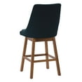 thumbnail image 2 of Boston Formed High Back Fabric Barstools with Wood Legs, Set of 2, 2 of 9