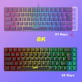 thumbnail image 4 of V200 Portable Gaming Keyboard RGB Colorful Backlit Keyboard 68 Keys Silence Keyboard Mechanical Wired Keyboards, 4 of 9