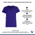 thumbnail image 5 of Gildan  V-neck Cotton Short Sleeve Tee (Women), 5 of 5