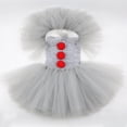 thumbnail image 5 of Disfraz de payaso de Halloween para niñas, vestido de tutú para niños de 2 a 12 años, ropa gris de fantasía para carnaval, conjuntos de Cosplay de Joker para fiesta, 5 of 5