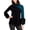 Blue - tealblack, variant on Alfani Womens Colorblocked Faux-Fur Cuffs Pullover Sweater, Blue, Small