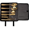 thumbnail image 1 of 5 PCS Plating Tools Culinary Set Contains kitchen tweezers spatula Sauce plating spoon（Golden）, 1 of 7