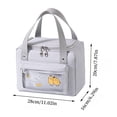 thumbnail image 2 of Puntoco Bolsa de almuerzo Bolsa de aislamiento Bento Bolsa de picnic al aire libre Bolsa de almuerzo japonesa Bolsa de hielo Bolsa de almuerzo Bolsa Bento, Almacenamiento en el hogar, 2 of 2