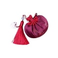 thumbnail image 1 of Minnieouse Bolsita de festival con borlas, joyería, regalo para amigos, bolsa con cordón de almacenamiento vacío, colgante para coche, decoración del Accesorios de disfraces Vino rojo 8*13cm Minnieouse  AP017919-03, 1 of 6