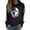 Black, variant on Xdegoge Womens Washed Crewneck Sweatshirts Casual Long Sleeve Half Zip Pullover Dressy Casual Loose Fit Sweatshirts 2025 Trendy Clothes Ropa Black M
